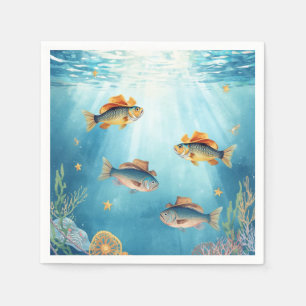 Fish Party Texas themed Napkin