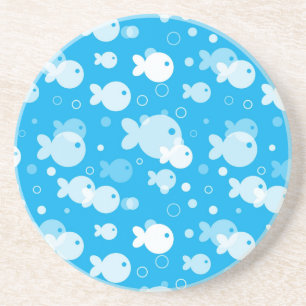 fish pattern coaster