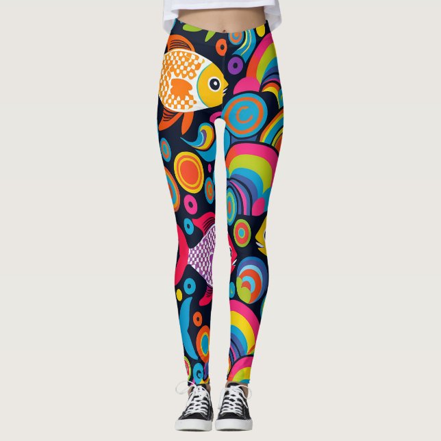 Fish Pattern Leggings (Front)