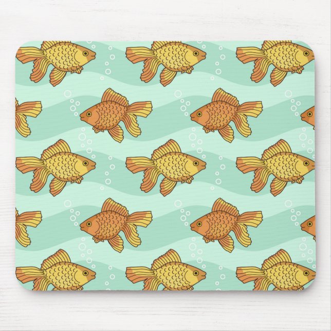 Fish-pattern Mouse Pad (Front)