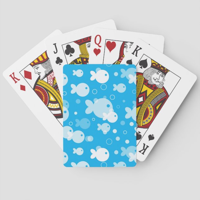 fish pattern playing cards (Back)