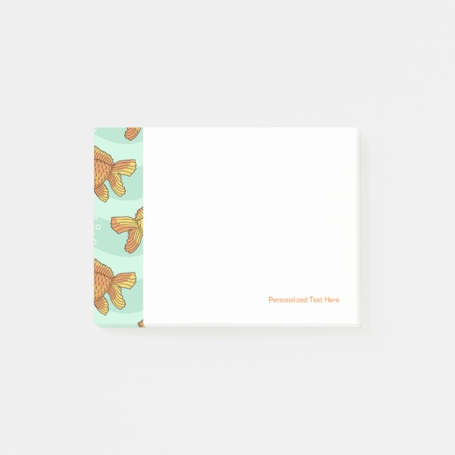 Fish-pattern Post-it Notes (Front)
