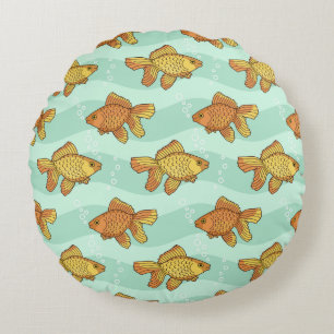 Fish-pattern Round Pillow