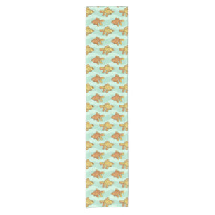 Fish-pattern Short Table Runner
