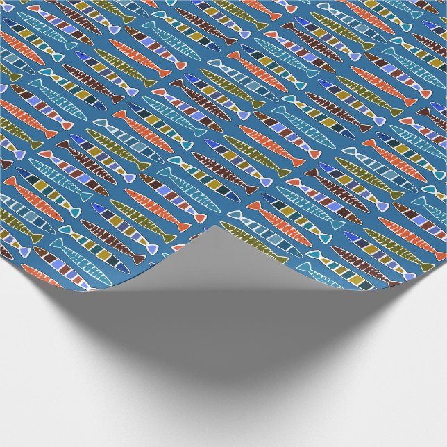 Fish Pattern wrapping paper (Corner)