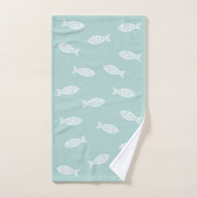 Fish patterned towel (Hand Towel)