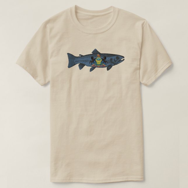 Fish Pennsylvania Trout T-Shirt (Design Front)