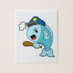 Fish Police officer Police hat Jigsaw Puzzle