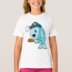Fish Police officer Police hat T-Shirt