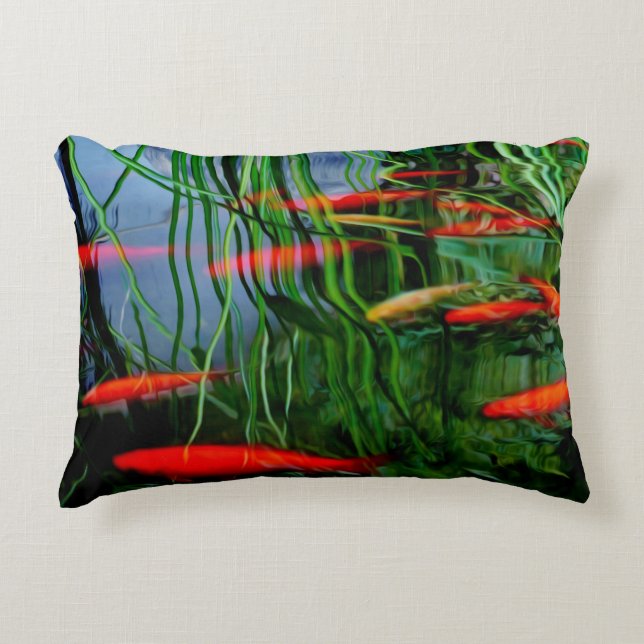 Fish Pond Accent Pillow (Front)