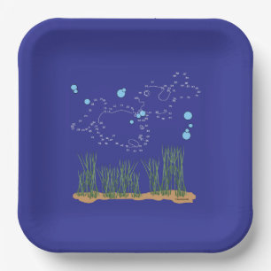 Fish Pond Connect The Dots Paper Plate