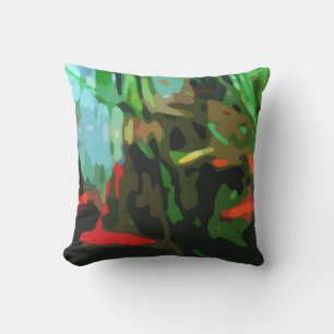 Fish Pond Outdoor Pillow