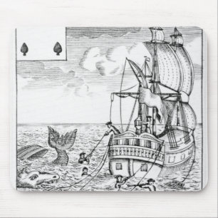 Fish Pool playing card Mouse Pad