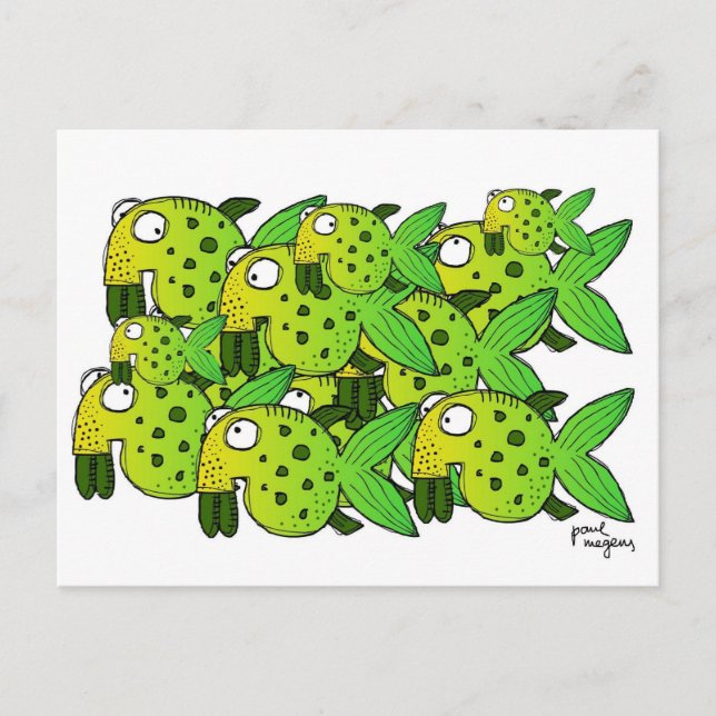 'fish ?' postcard (Front)