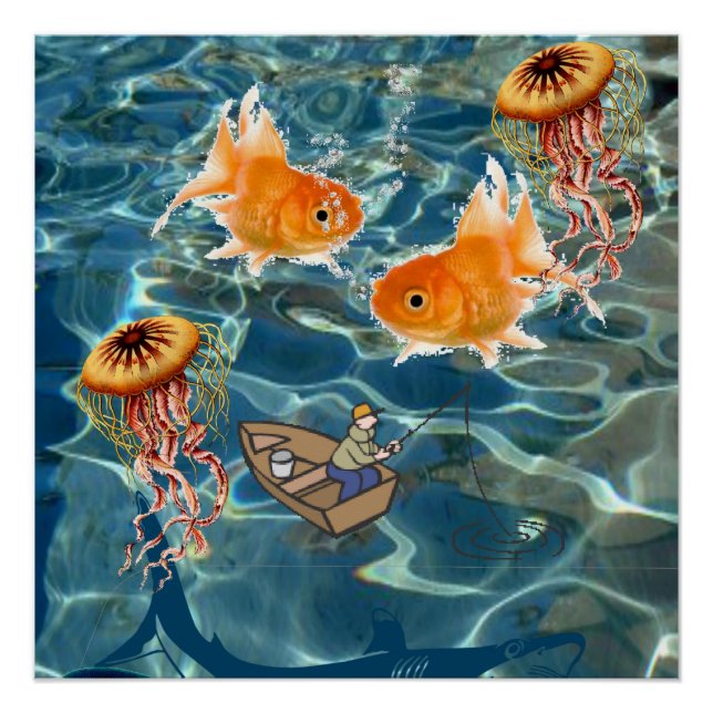 Fish Poster Beach House Posters (Front)
