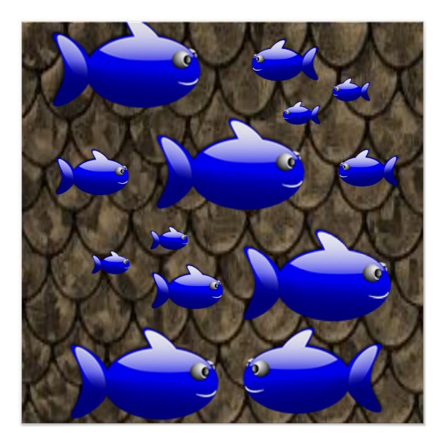 Fish Poster Beach House Posters (Front)