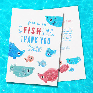  Fish Pun Official Thank You Card