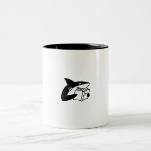 Fish Reader Two-Tone Coffee Mug