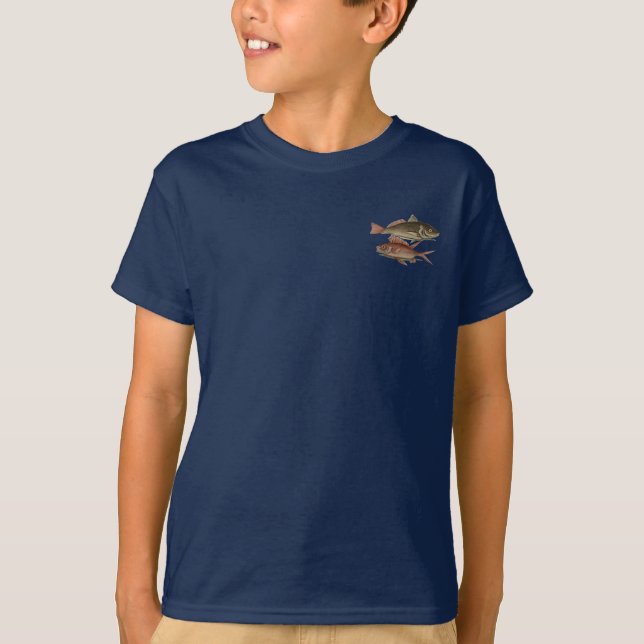 Fish Red Perch Fisherman Art T-Shirt (Front)