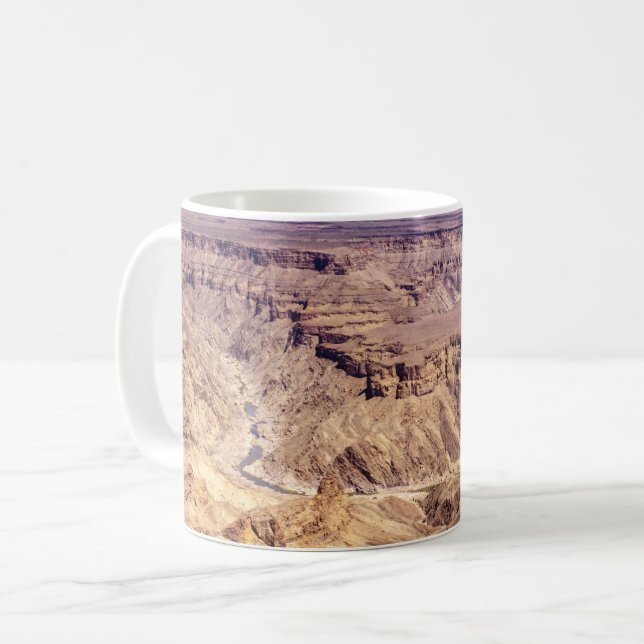 Fish River Canyon in South Namibia, Africa Coffee Mug (Front Left)