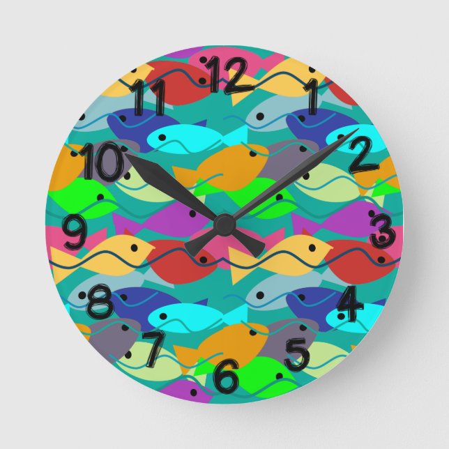 Fish Round Clock (Front)