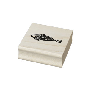 Fish Rubber Stamp, Fish Stamp, River Stamp, Ocean Stamp