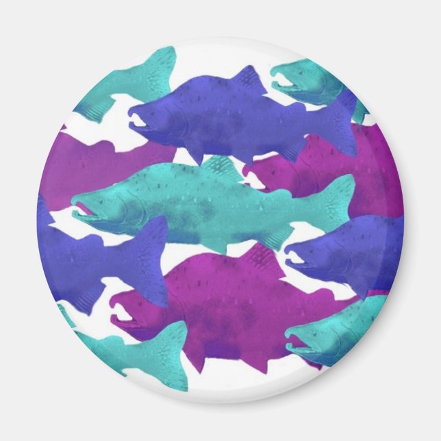 Fish Salmon Magnet (Front)