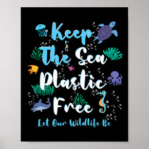Fish Save Sea Protect Save Nature Oceans Day Earth Poster