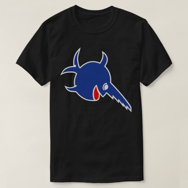 Fish saw sign on German subww2 Blue version of the T-Shirt (Design Front)