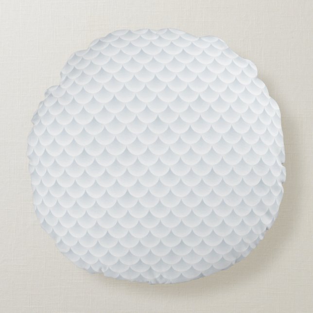 fish scale abstract vector background round pillow (Front)