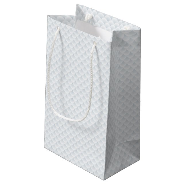 fish scale abstract vector background small gift bag (Back Angled)