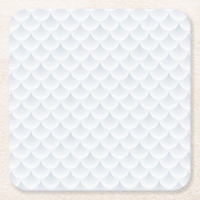 fish scale abstract vector background square paper coaster (Front)