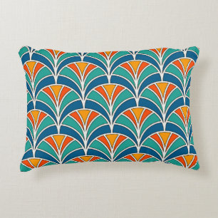 Fish Scale: Asian Traditional Accent Pillow