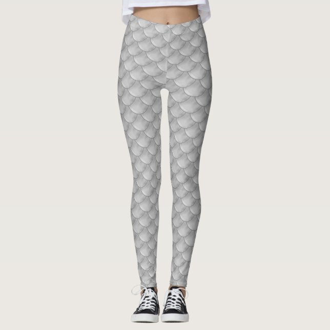 Fish Scale Mermaid Leggings (Front)
