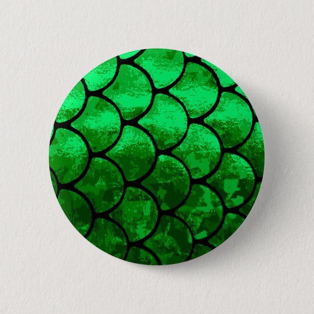 fish scales 2 inch round button (Front)