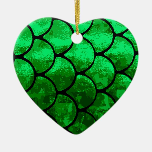 fish scales ceramic ornament (Front)