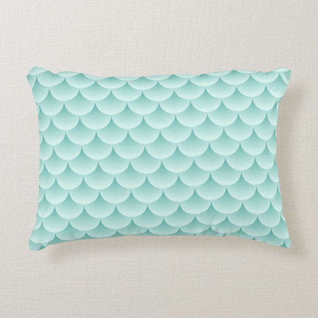 Fish Scales Pattern Decorative Pillow (Front)