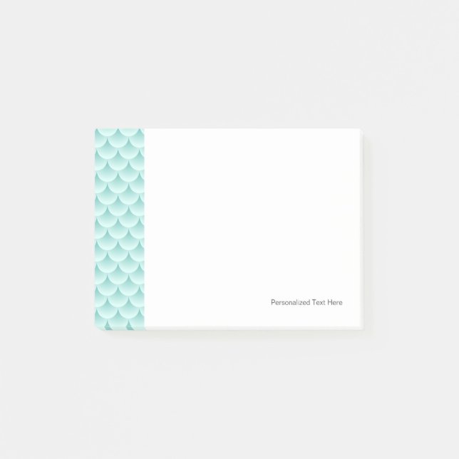 Fish Scales Pattern Post-it Notes (Front)