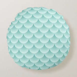 Fish Scales Pattern Round Pillow