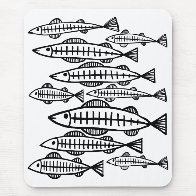 Fish School Mouse Pad (Front)