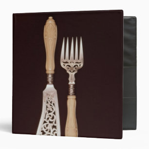 Fish-servers with carved ivory handles binder