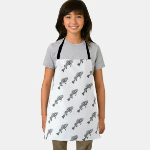 Fish skeleton apron