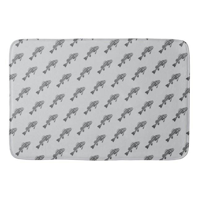 Fish skeleton bath mat (Front)