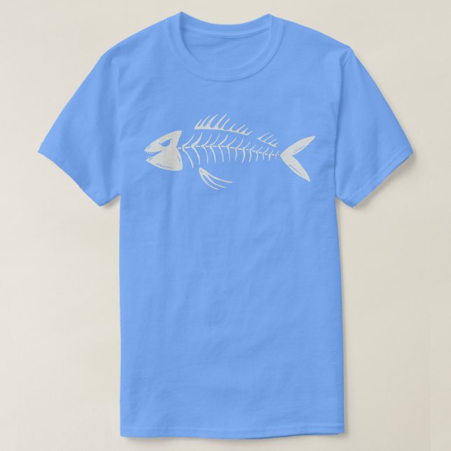 Fish Skeleton Bones Creature  T-Shirt (Design Front)