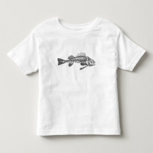 Fish skeleton toddler t-shirt