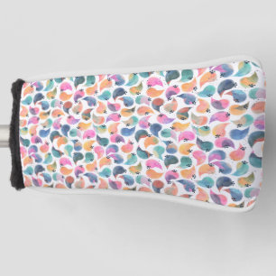 Fish Skin Watercolor Golf Head Cover