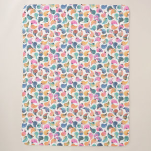 Fish Skin Watercolor Sherpa Blanket