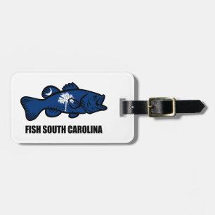 Fish South Carolina Luggage Tag