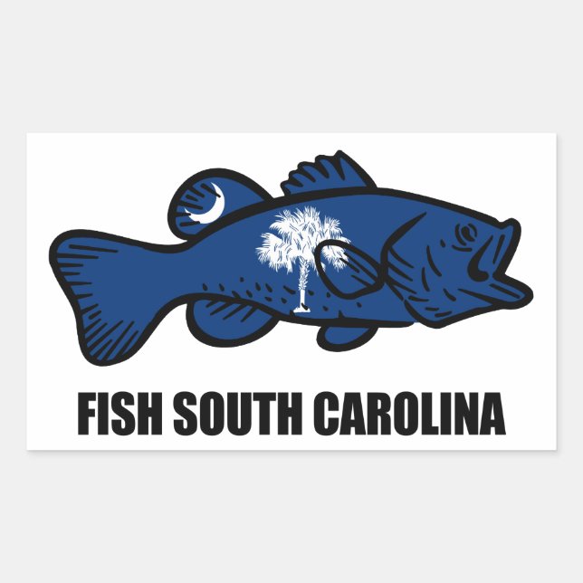 Fish South Carolina Sticker (Front)
