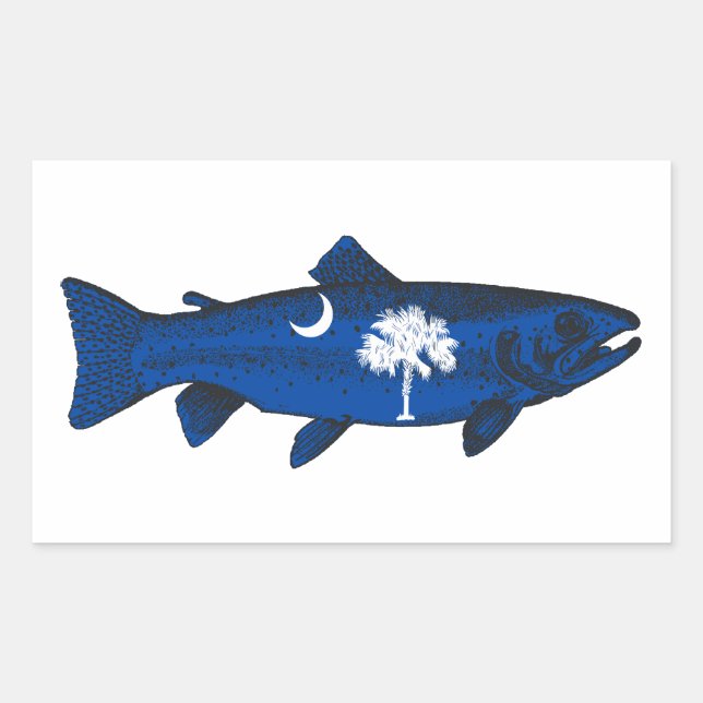 Fish South Carolina Trout Sticker (Front)